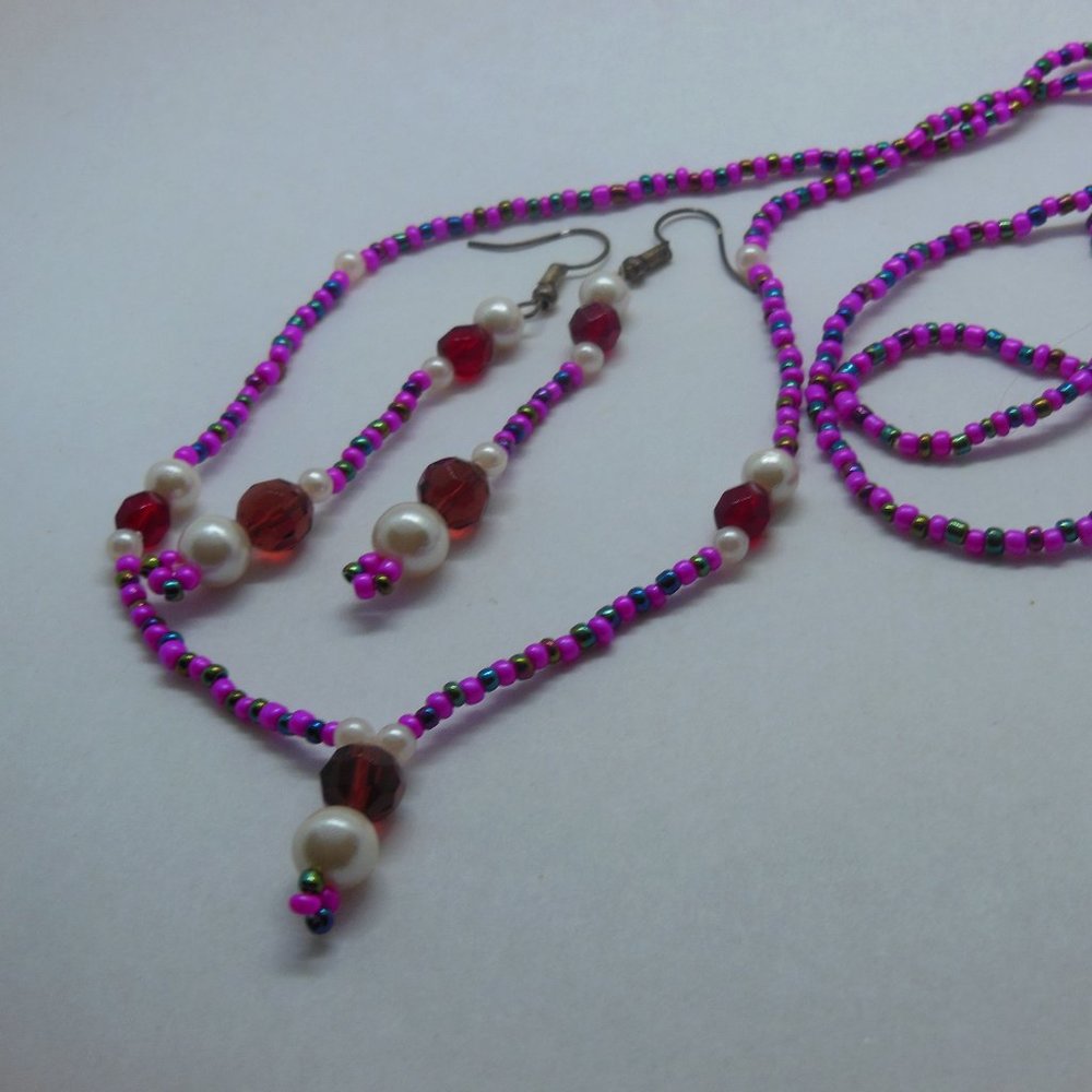 Handmade Set Earrings and Necklace